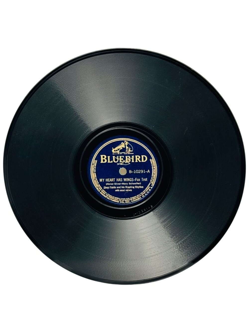 Shep Fields My Heart Has Wings 10in Shellac Record 78 RPM Bluebird B-10291